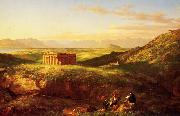 Thomas Cole Temple of Segesta with the Artist  Sketching oil painting picture wholesale
